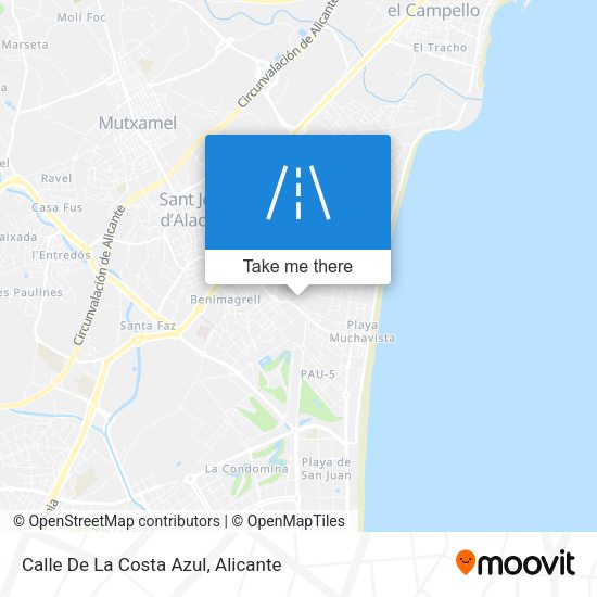 Calle De La Costa Azul map