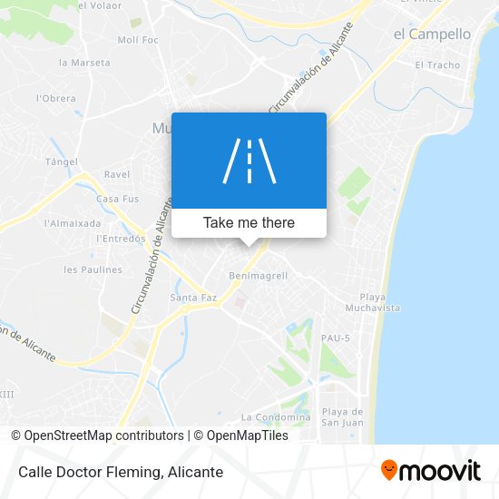 Calle Doctor Fleming map
