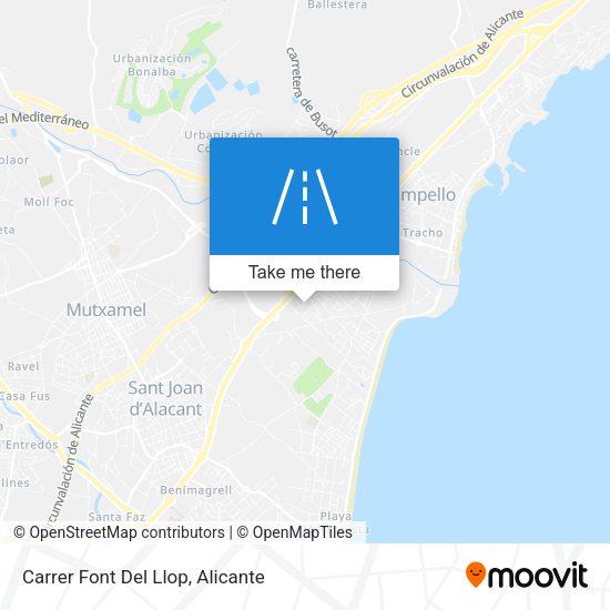 Carrer Font Del Llop map