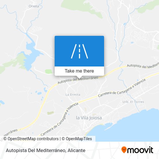 Autopista Del Mediterráneo map