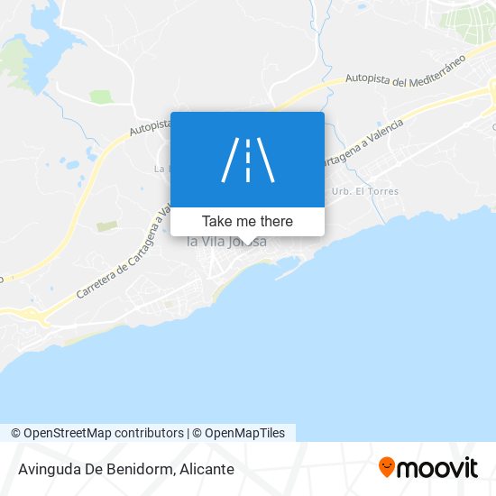 Avinguda De Benidorm map