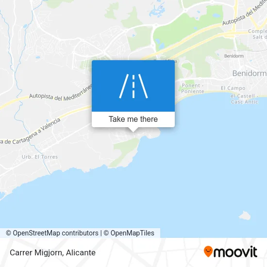 Carrer Migjorn map