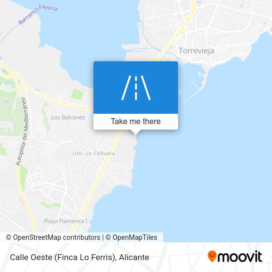 Calle Oeste (Finca Lo Ferris) map