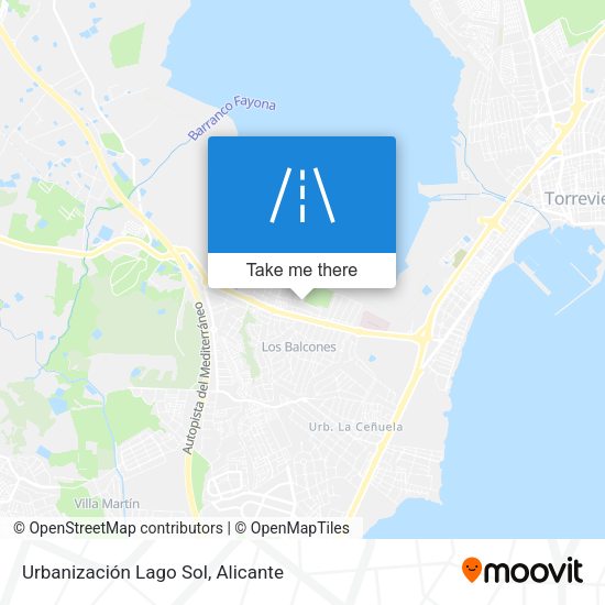 Urbanización Lago Sol map