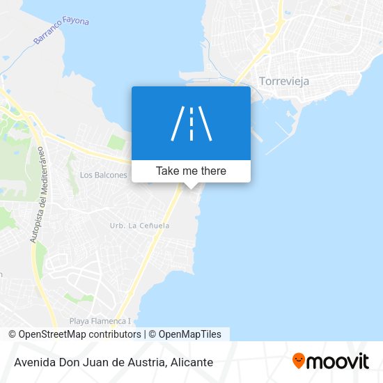 Avenida Don Juan de Austria map