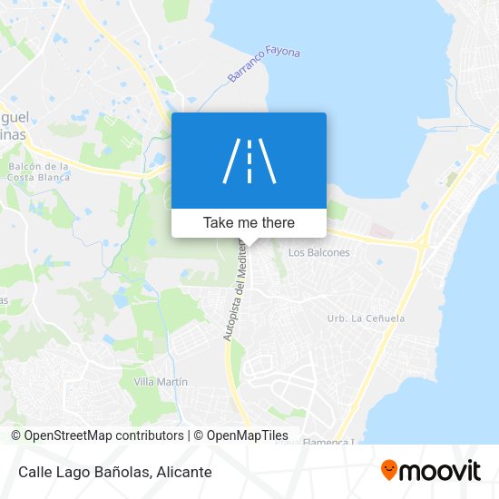 Calle Lago Bañolas map