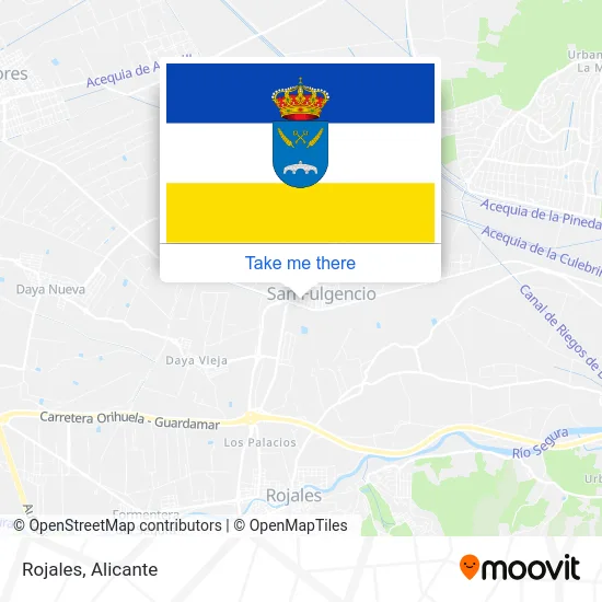 Rojales map