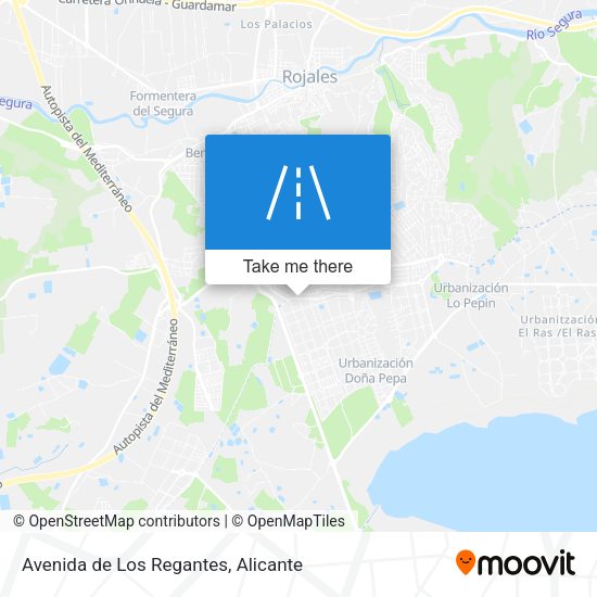 Avenida de Los Regantes map