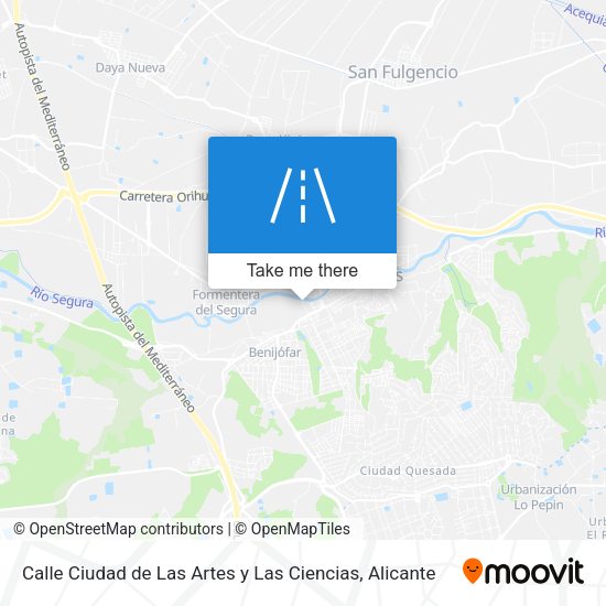 Calle Ciudad de Las Artes y Las Ciencias map