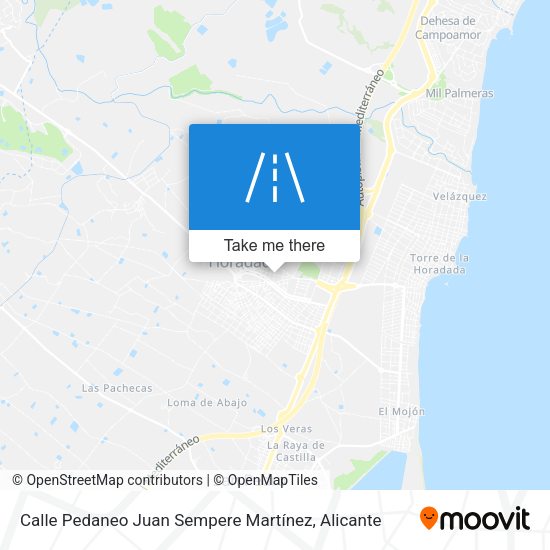 Calle Pedaneo Juan Sempere Martínez map