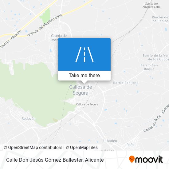 Calle Don Jesús Gómez Ballester map