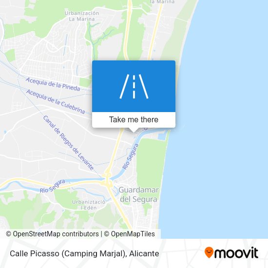 Calle Picasso (Camping Marjal) map