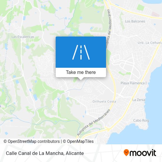 Calle Canal de La Mancha map