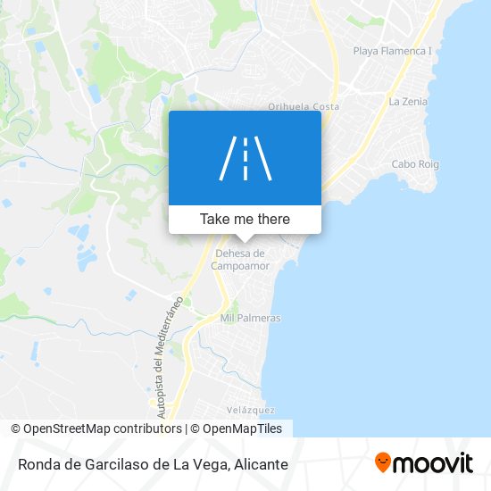 Ronda de Garcilaso de La Vega map