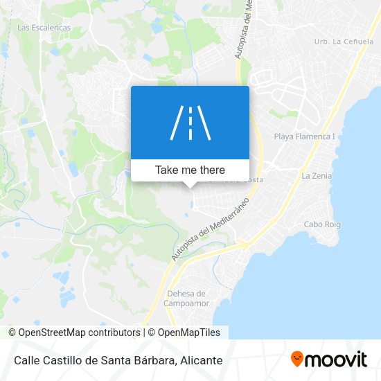 Calle Castillo de Santa Bárbara map