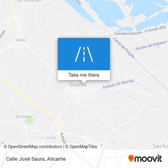 Calle José Saura map