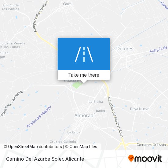 Camino Del Azarbe Soler map