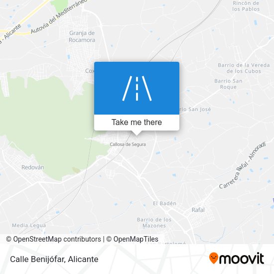 Calle Benijófar map