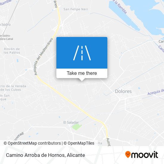 Camino Arroba de Hornos map