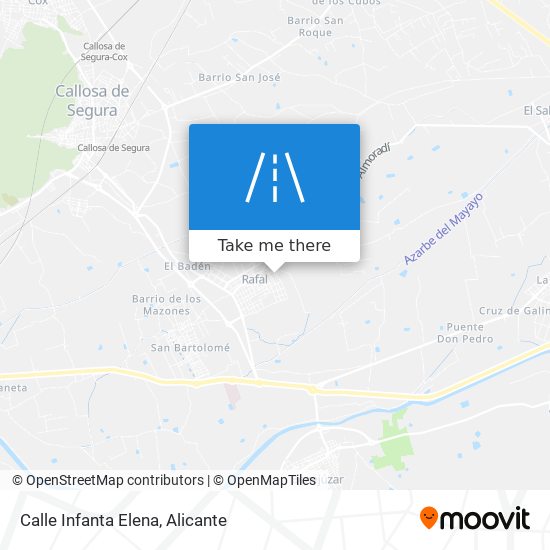 mapa Calle Infanta Elena