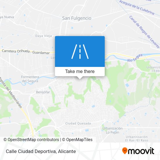 Calle Ciudad Deportiva map