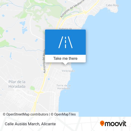 Calle Ausiás March map