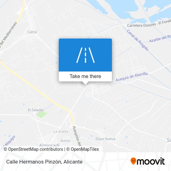 Calle Hermanos Pinzón map
