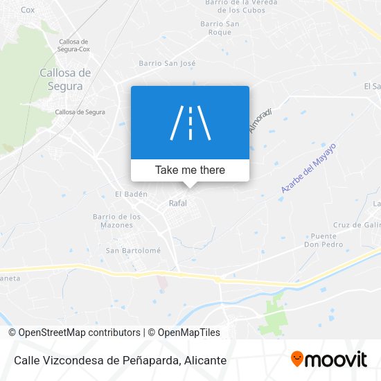 Calle Vizcondesa de Peñaparda map