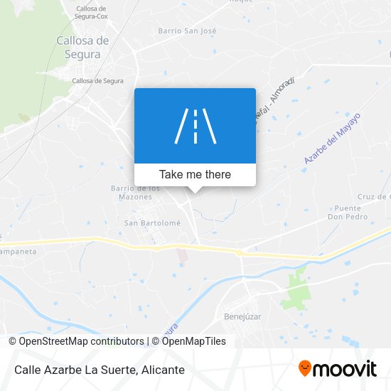Calle Azarbe La Suerte map
