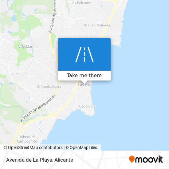 mapa Avenida de La Playa