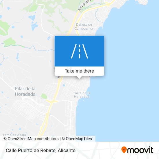 Calle Puerto de Rebate map