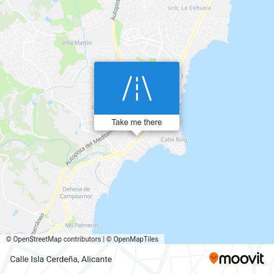 Calle Isla Cerdeña map