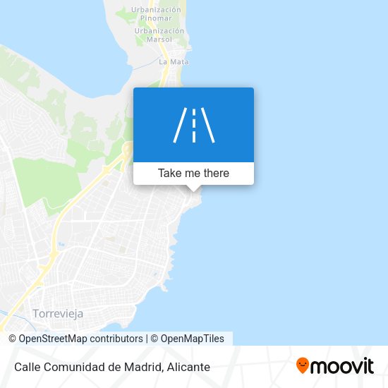 Calle Comunidad de Madrid map