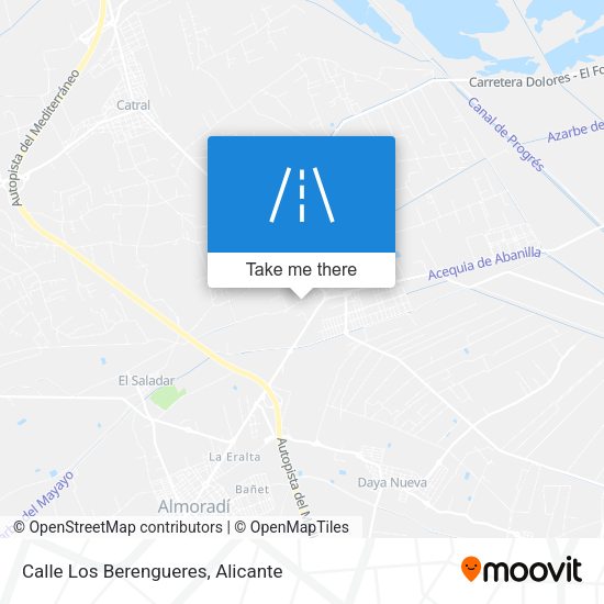 Calle Los Berengueres map