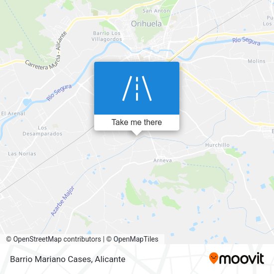 Barrio Mariano Cases map