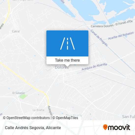 Calle Andrés Segovia map