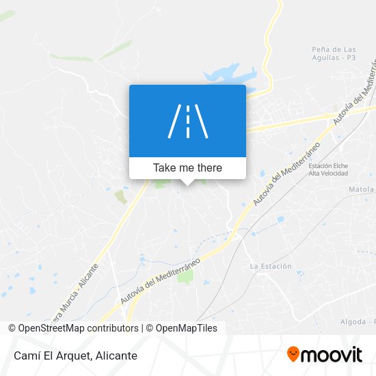 Camí El Arquet map