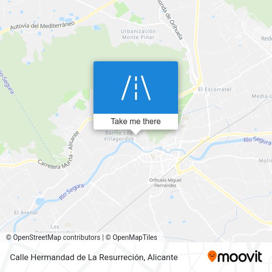 Calle Hermandad de La Resurreción map