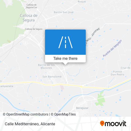 Calle Mediterráneo map