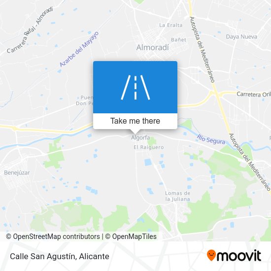 Calle San Agustín map