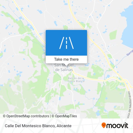 Calle Del Montesico Blanco map