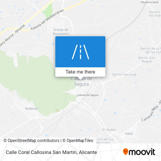 Calle Coral Callosina San Martín map