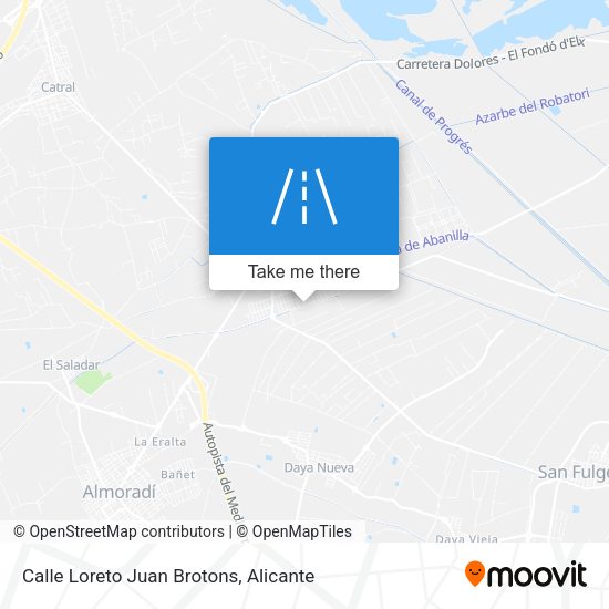 Calle Loreto Juan Brotons map