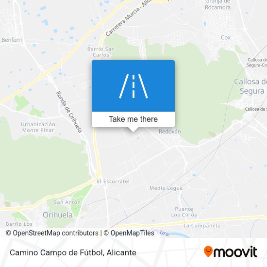 Camino Campo de Fútbol map