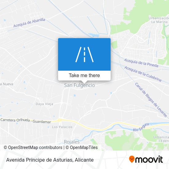 Avenida Príncipe de Asturias map
