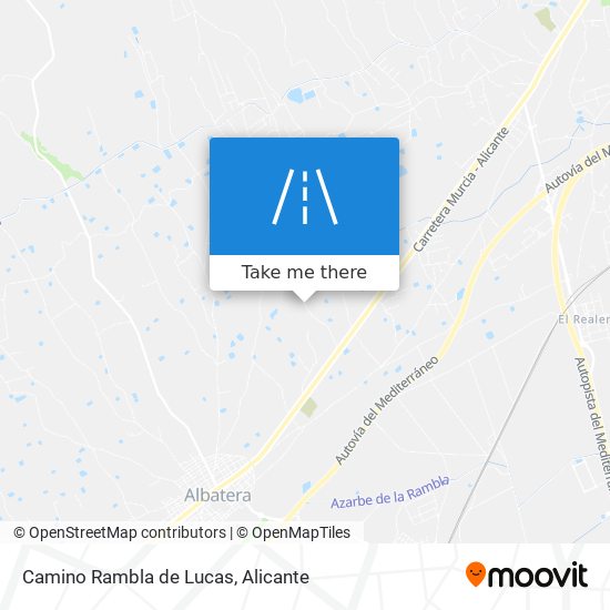 Camino Rambla de Lucas map