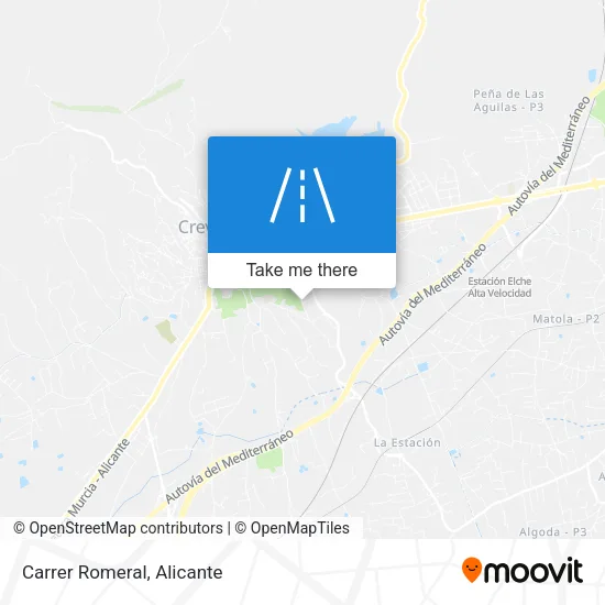 Carrer Romeral map