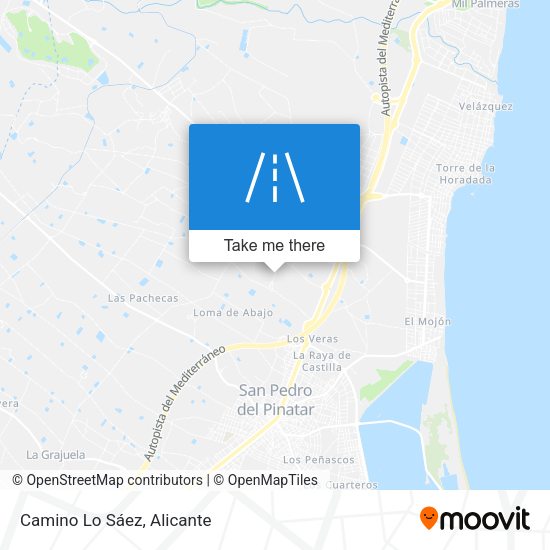 Camino Lo Sáez map