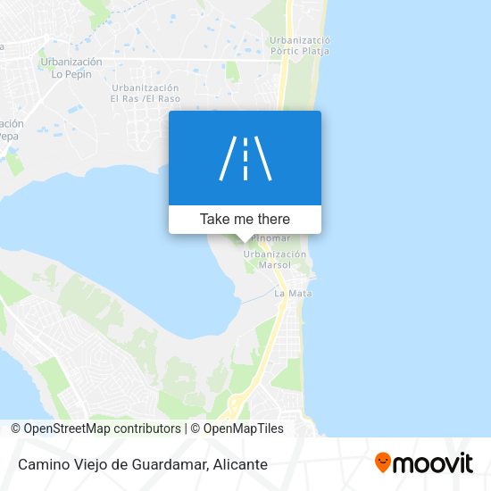 Camino Viejo de Guardamar map
