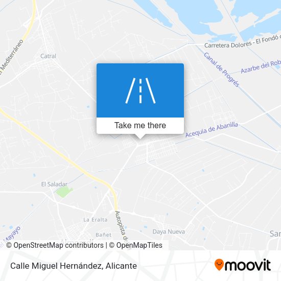 Calle Miguel Hernández map